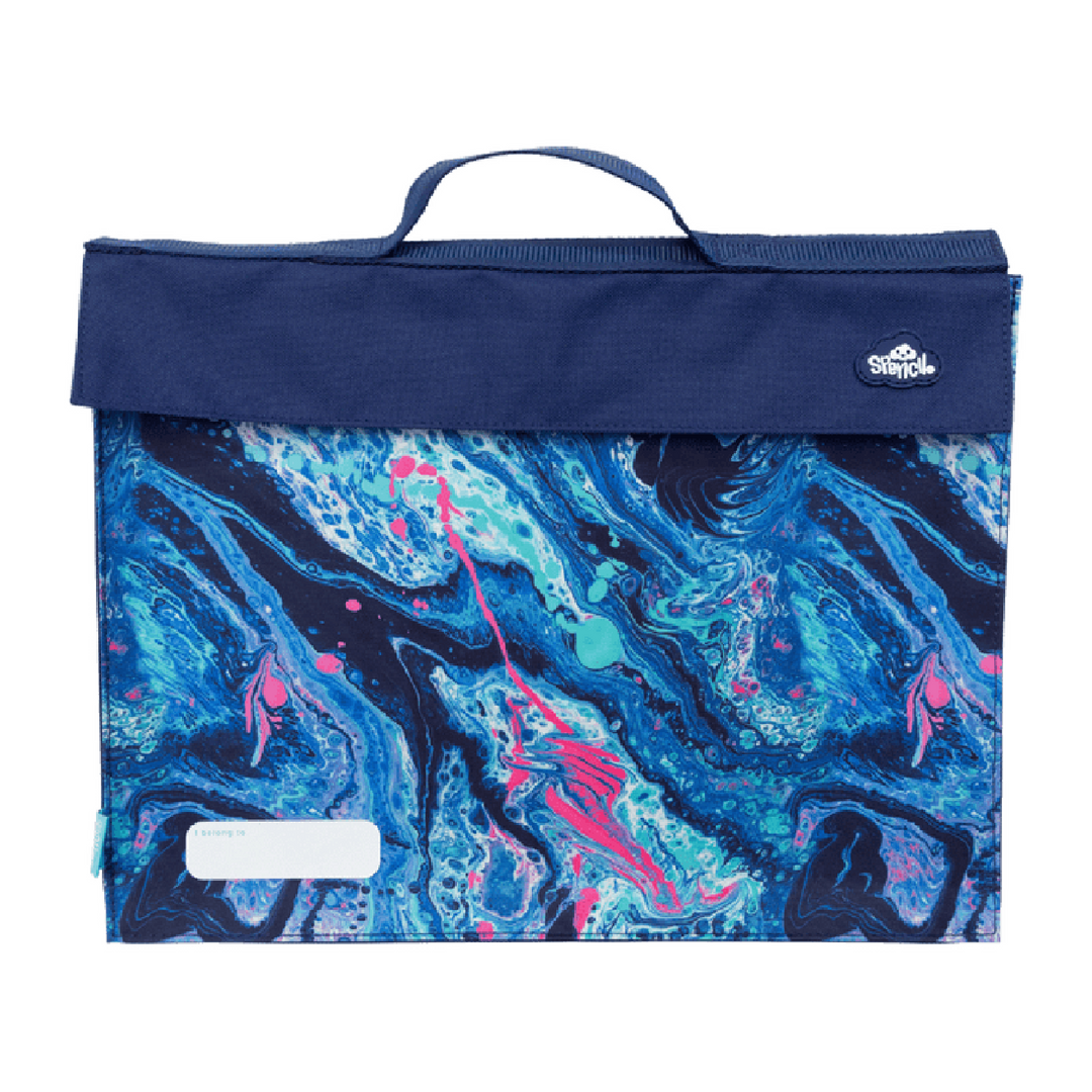 Spencil Library Bag - Liquid Marble