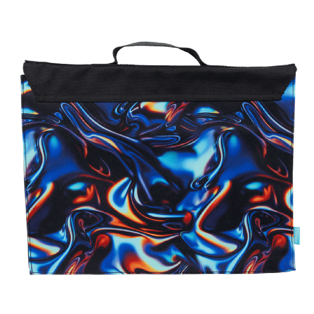 Spencil Library Bag - Metallic Waves