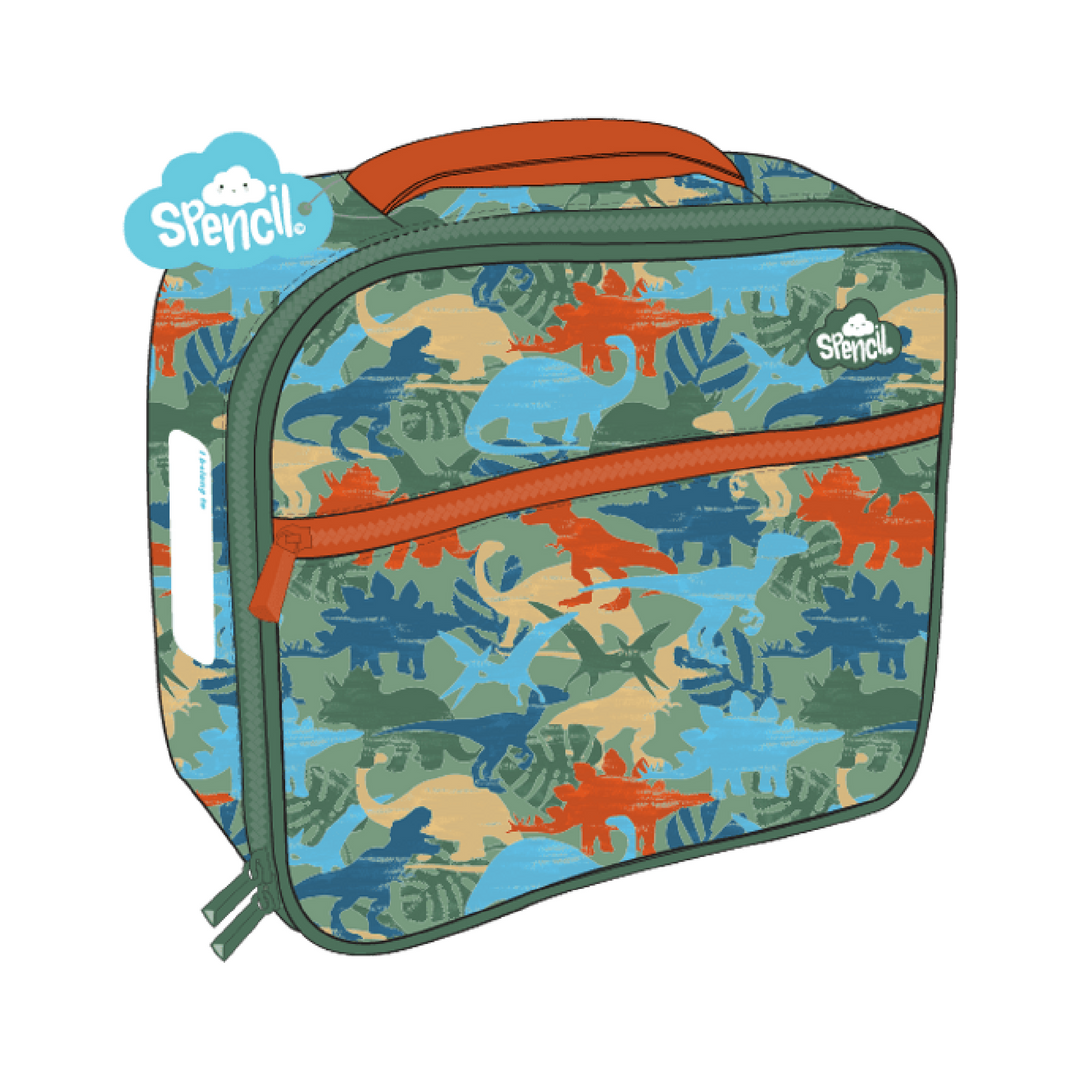 Spencil Little Cooler Lunch Bag + Chill Pack - Dinosaur Safari