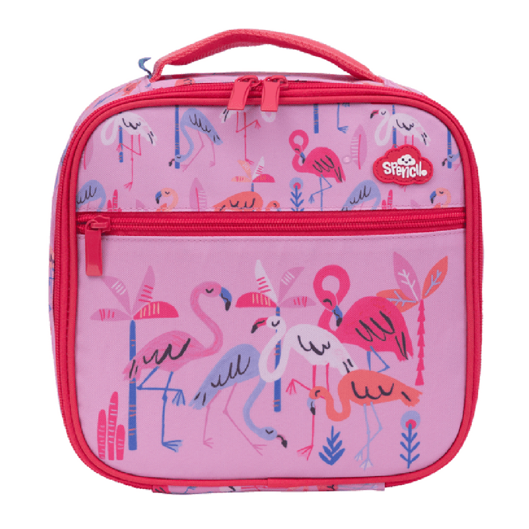 Spencil Little Cooler Lunch Bag + Chill Pack - Flamingo Splash