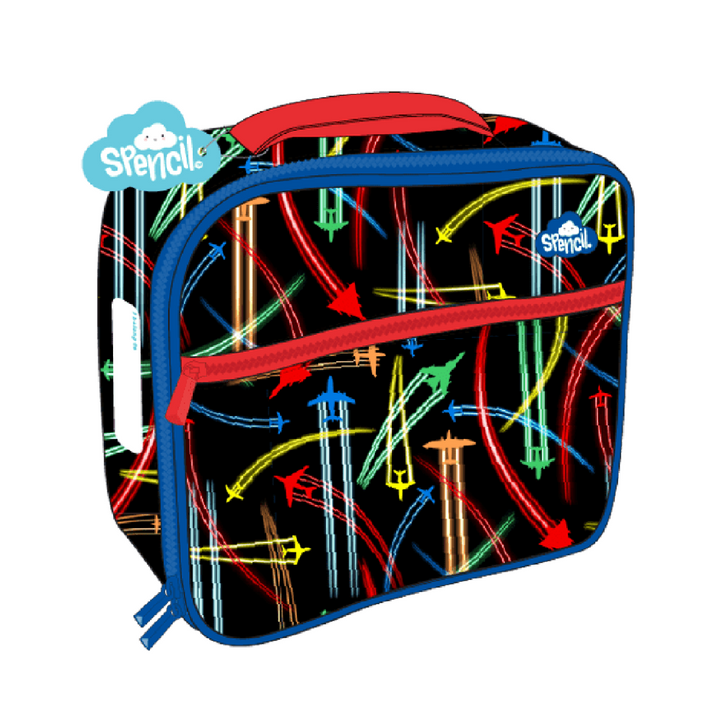 Spencil Little Cooler Lunch Bag + Chill Pack - Jet Planes