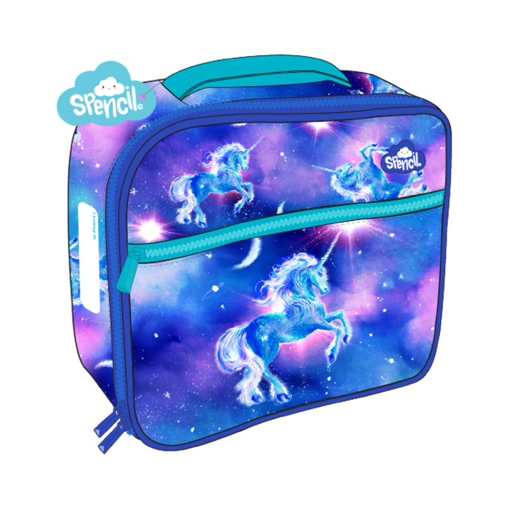 Spencil Little Cooler Lunch Bag + Chill Pack - Moonlit Unicorn