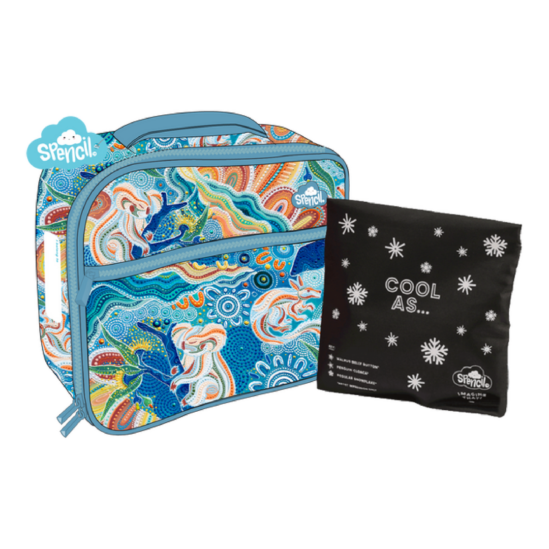 Spencil Little Cooler Lunch Bag + Chill Pack - Wani-Wani Watina