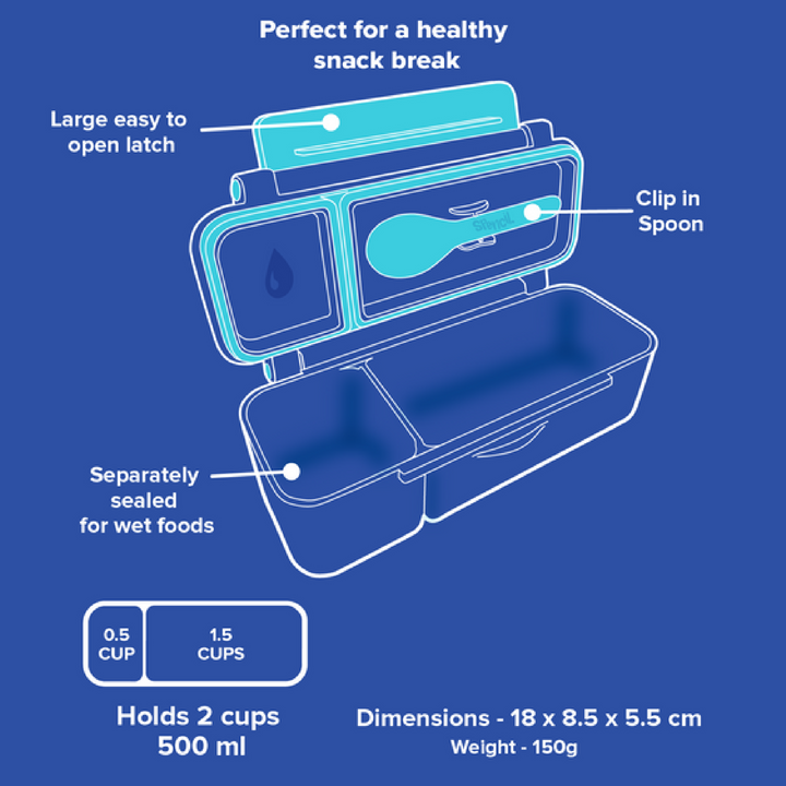 Spencil All-in Lunch & Snack Bundle - Azure