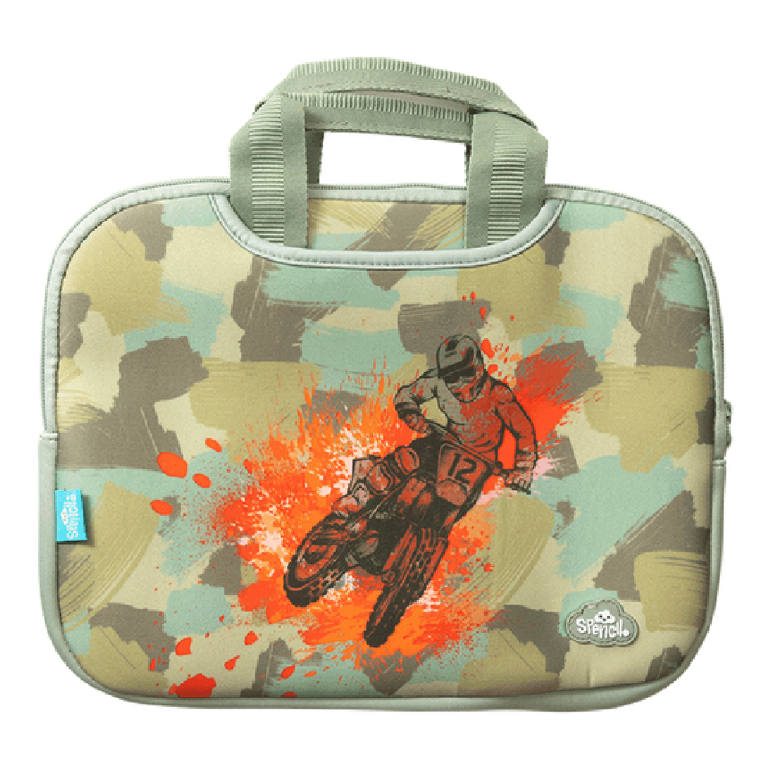 Spencil Tech/Laptop Carry Case - Camo Biker