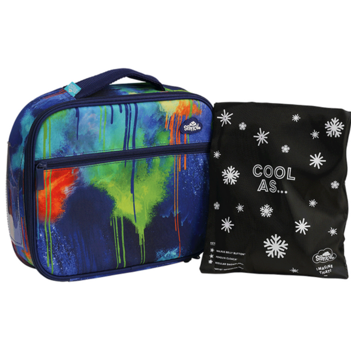 Spencil BIG Cooler Lunch Bag + Chill Pack - Colour Drip