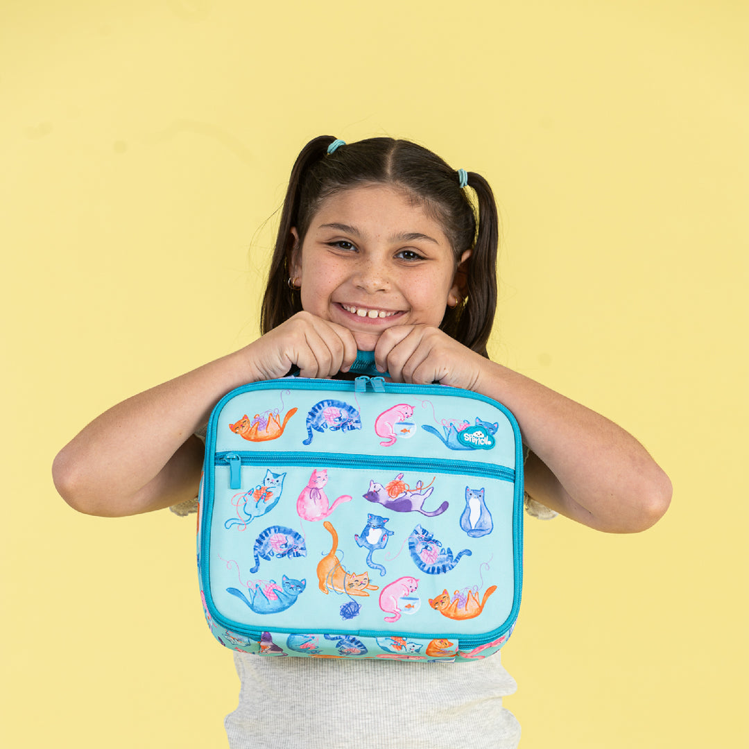 Spencil BIG Cooler Lunch Bag + Chill Pack - Crazy Cats