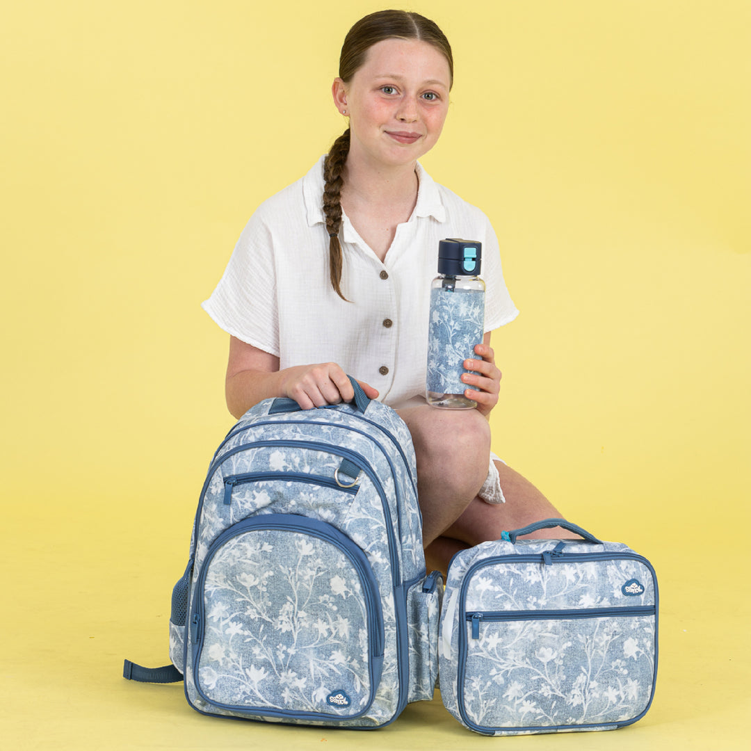 Spencil BIG Cooler Lunch Bag + Chill Pack - Denim Daze