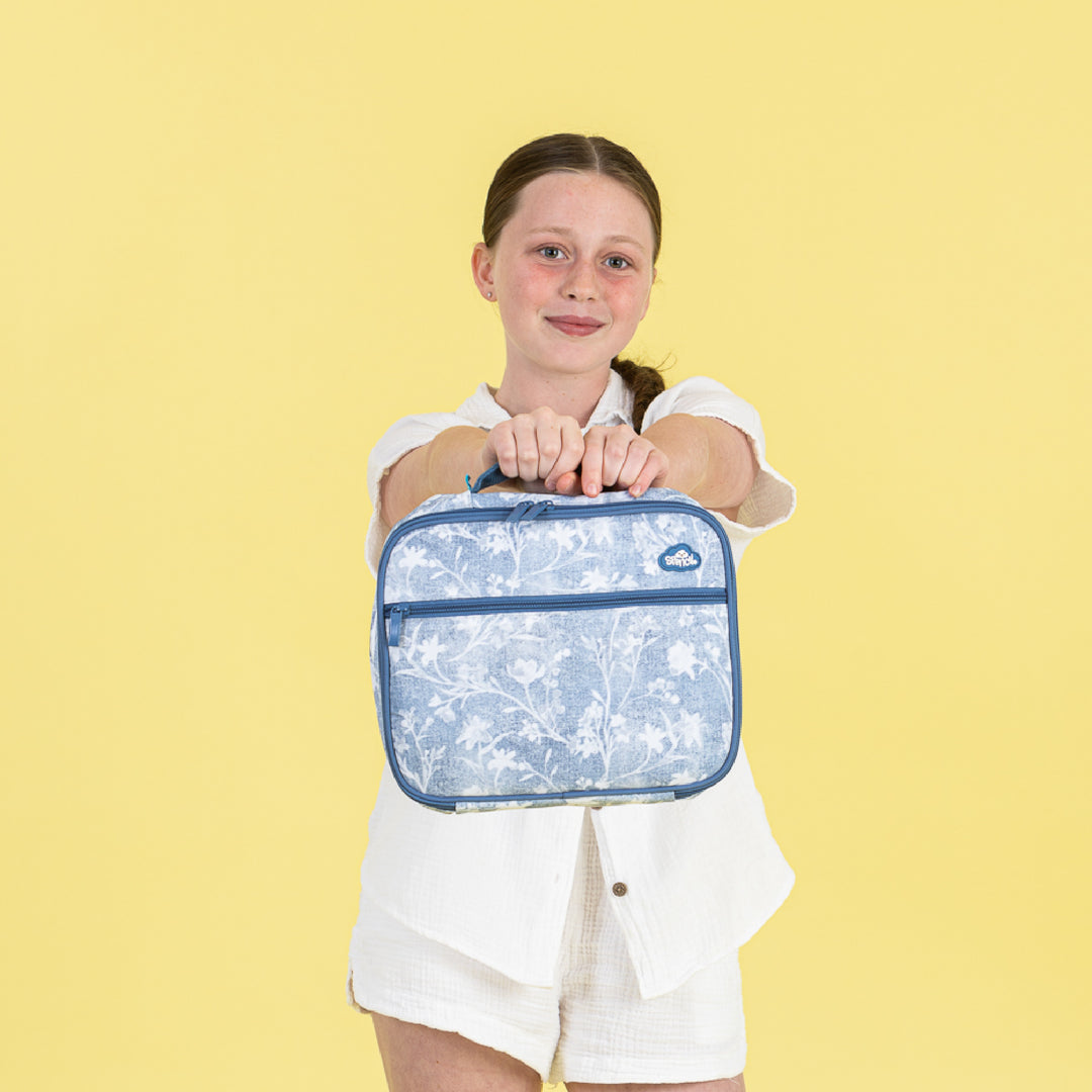 Spencil BIG Cooler Lunch Bag + Chill Pack - Denim Daze