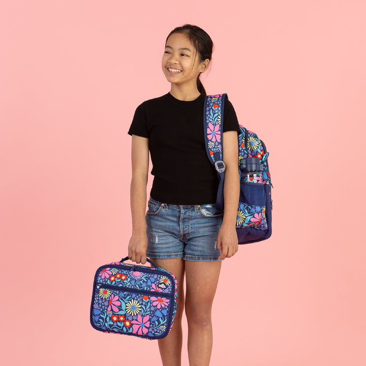 Spencil BIG Cooler Lunch Bag + Chill Pack - Flower Fun