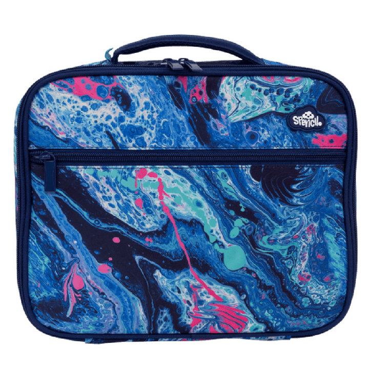 Spencil BIG Cooler Lunch Bag + Chill Pack - Liquid Marble