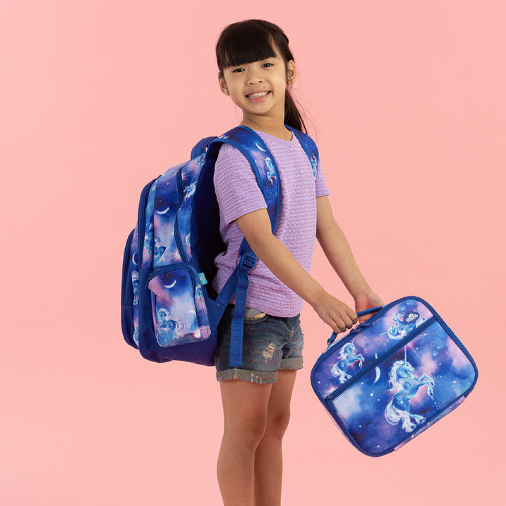 Spencil BIG Cooler Lunch Bag + Chill Pack - Moonlit Unicorn