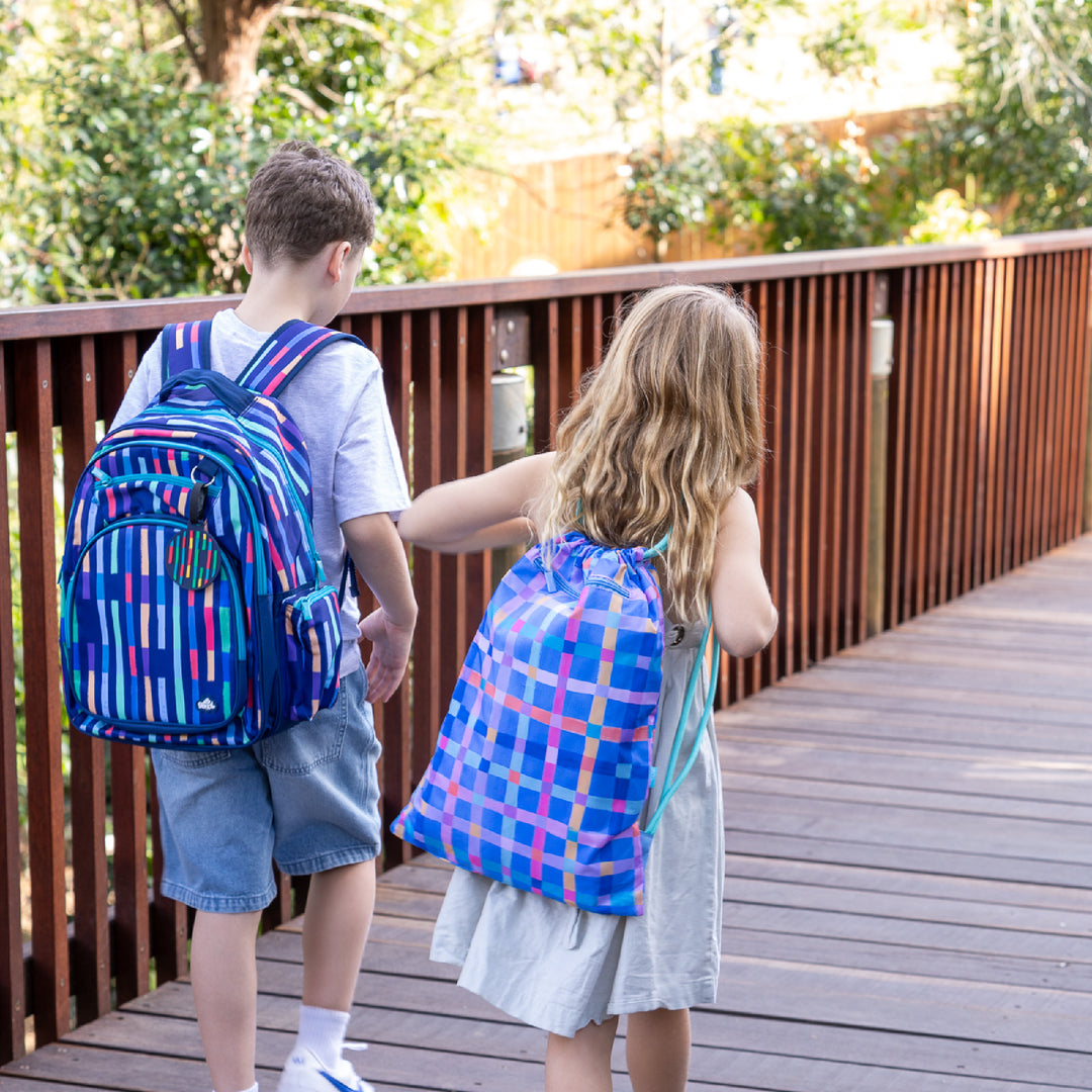 Spencil Big Kids Backpack - Bright Stripes