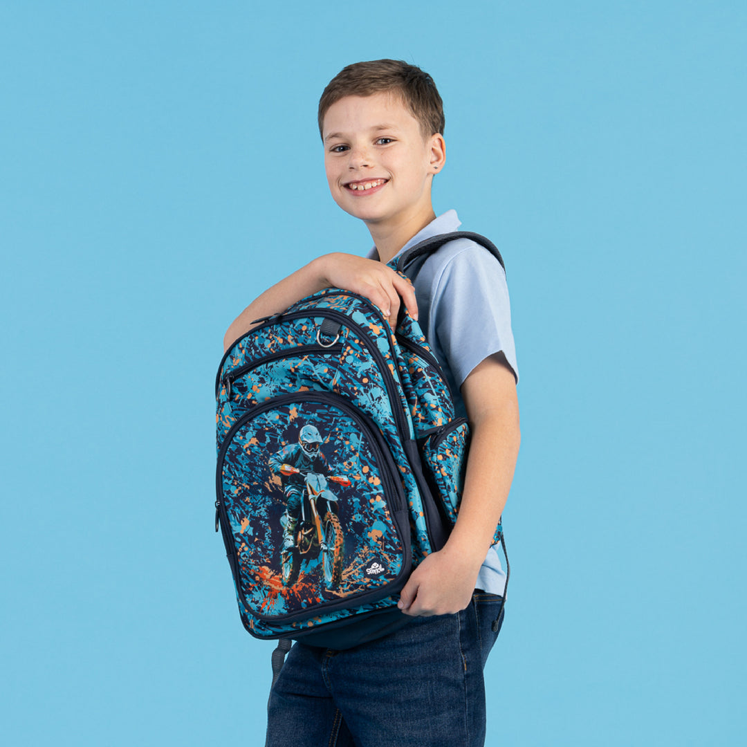 Spencil Big Kids Backpack - Moto Camo Trax