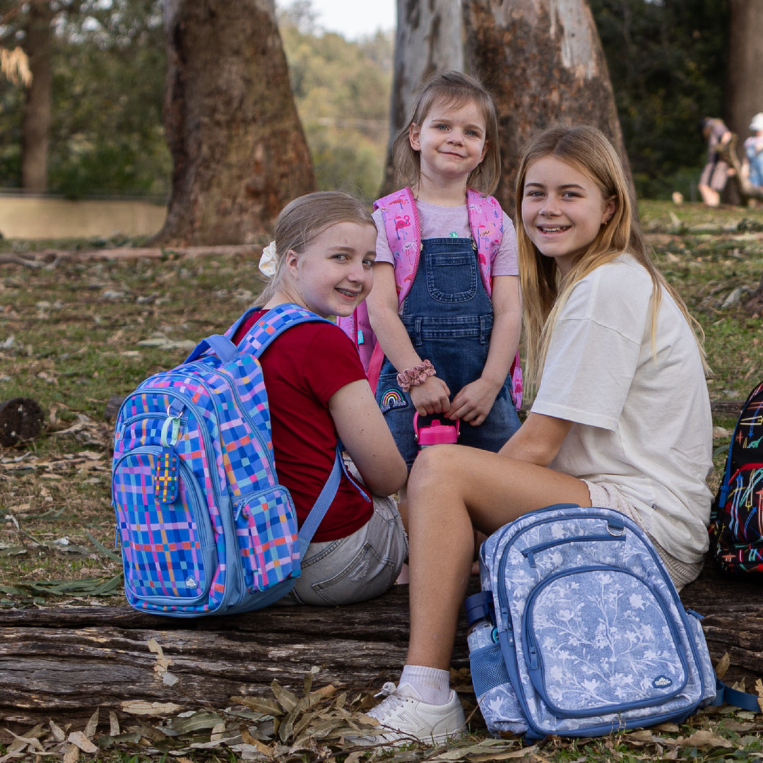 Spencil Big Kids Backpack - Pastel Plaid