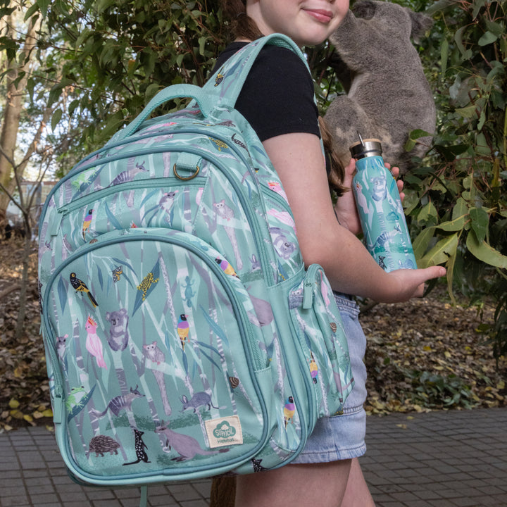Spencil Habitat Big Kids Backpack - Threatened Aussies