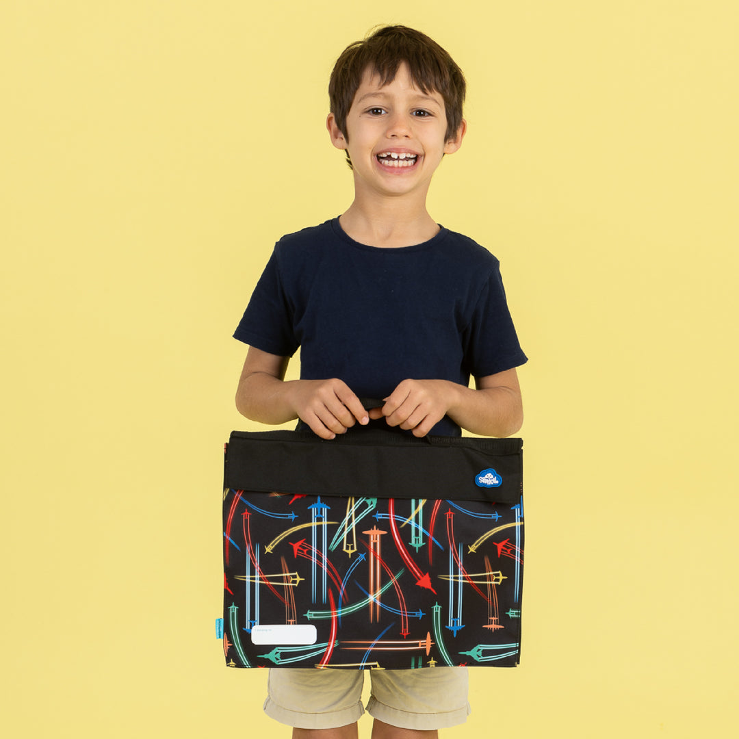 Spencil Library Bag - Jet Planes