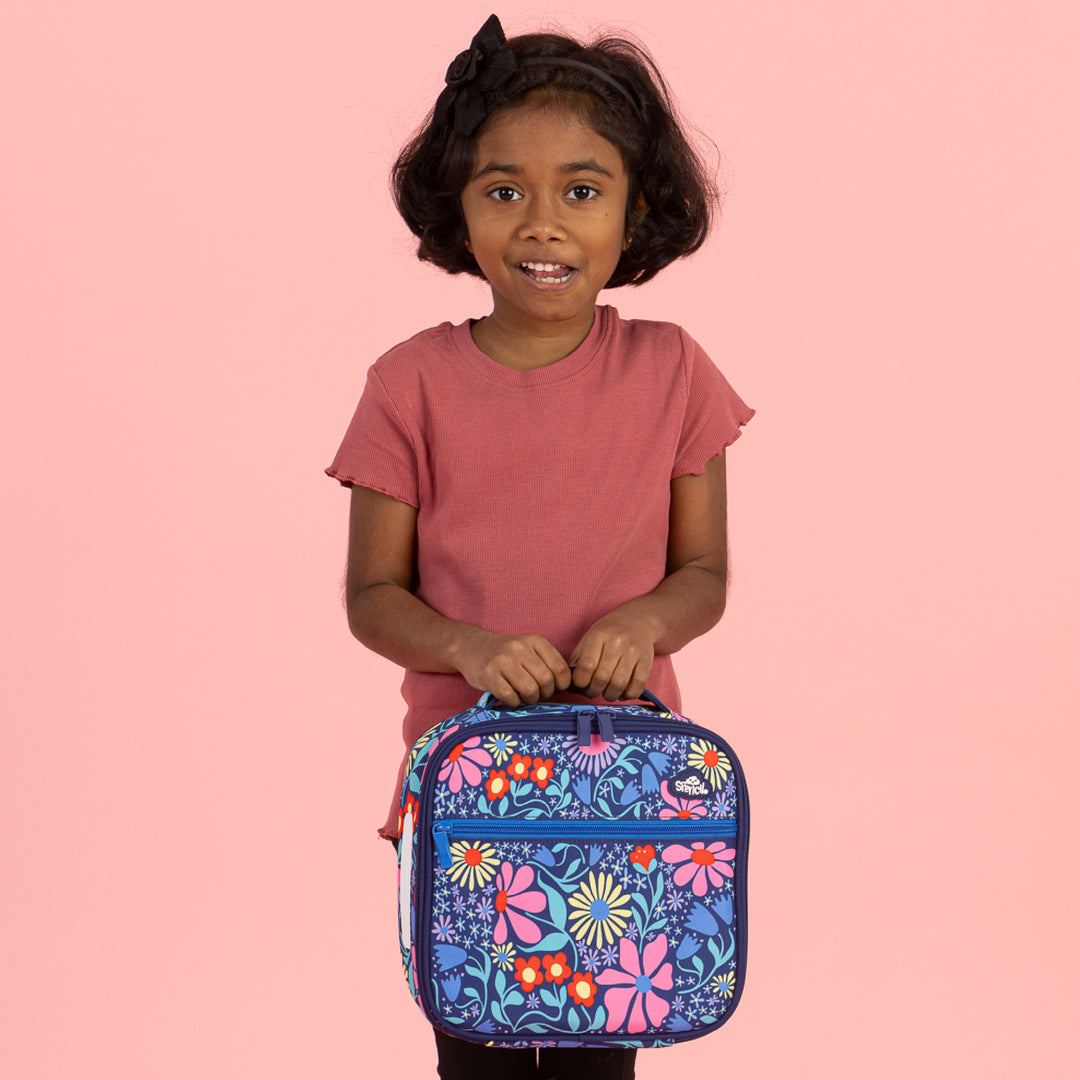 Spencil Little Cooler Lunch Bag + Chill Pack - Flower Fun
