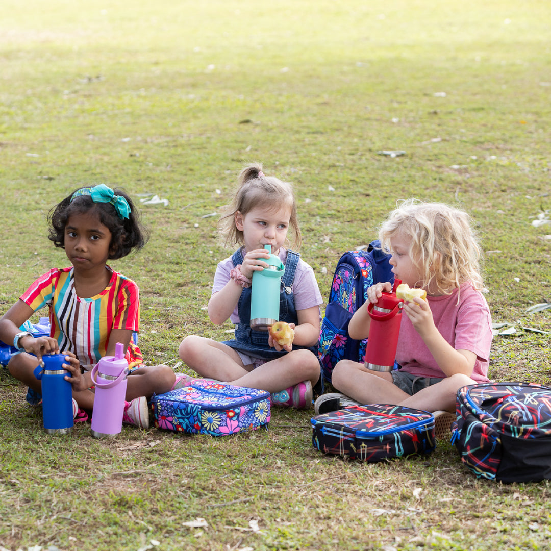 Spencil Little Cooler Lunch Bag + Chill Pack - Flower Fun