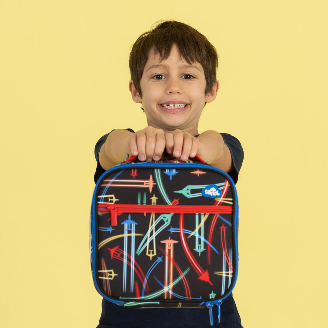 Spencil Little Cooler Lunch Bag + Chill Pack - Jet Planes