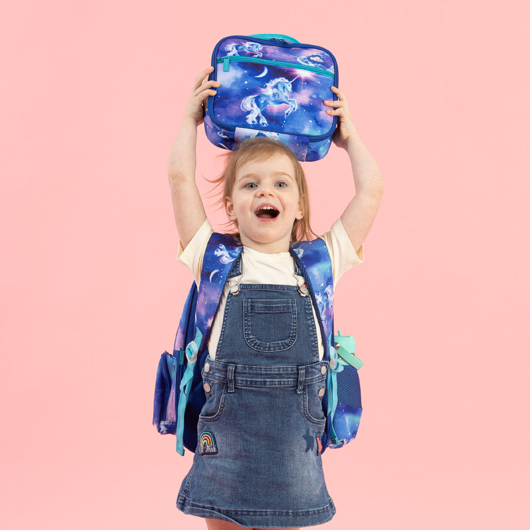 Spencil Little Cooler Lunch Bag + Chill Pack - Moonlit Unicorn