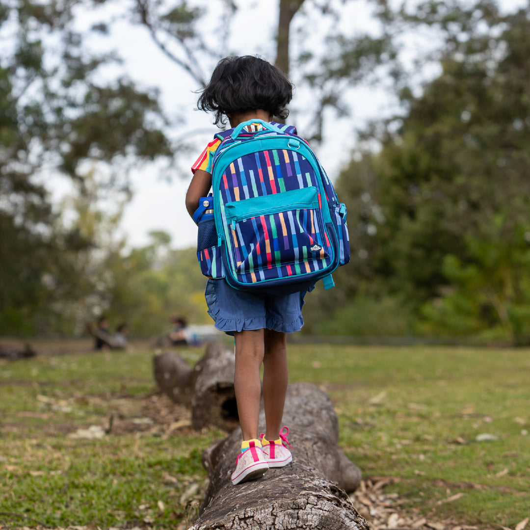 Spencil Little Kids Backpack - Bright Stripes