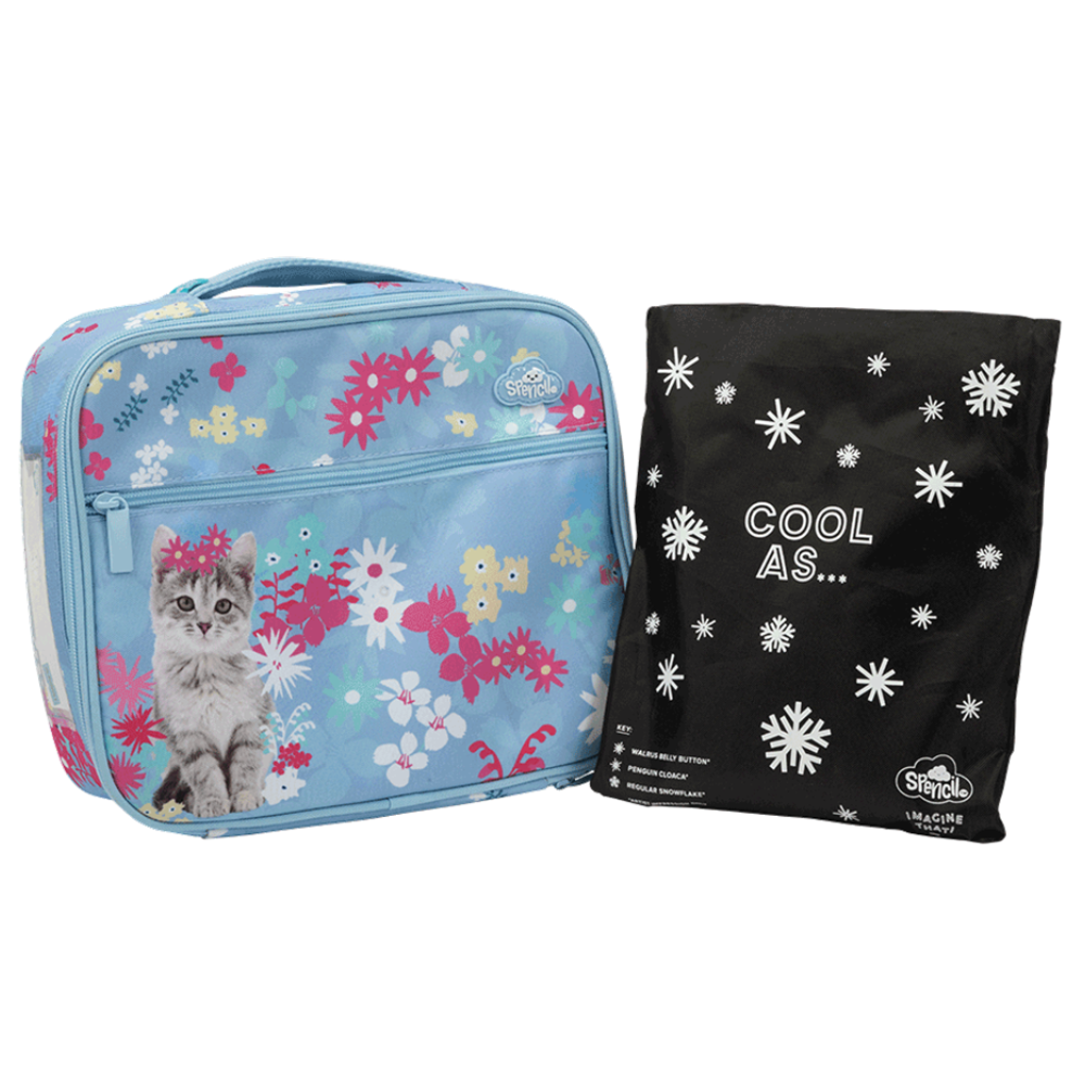 Spencil BIG Cooler Lunch Bag + Chill Pack - Miss Meow