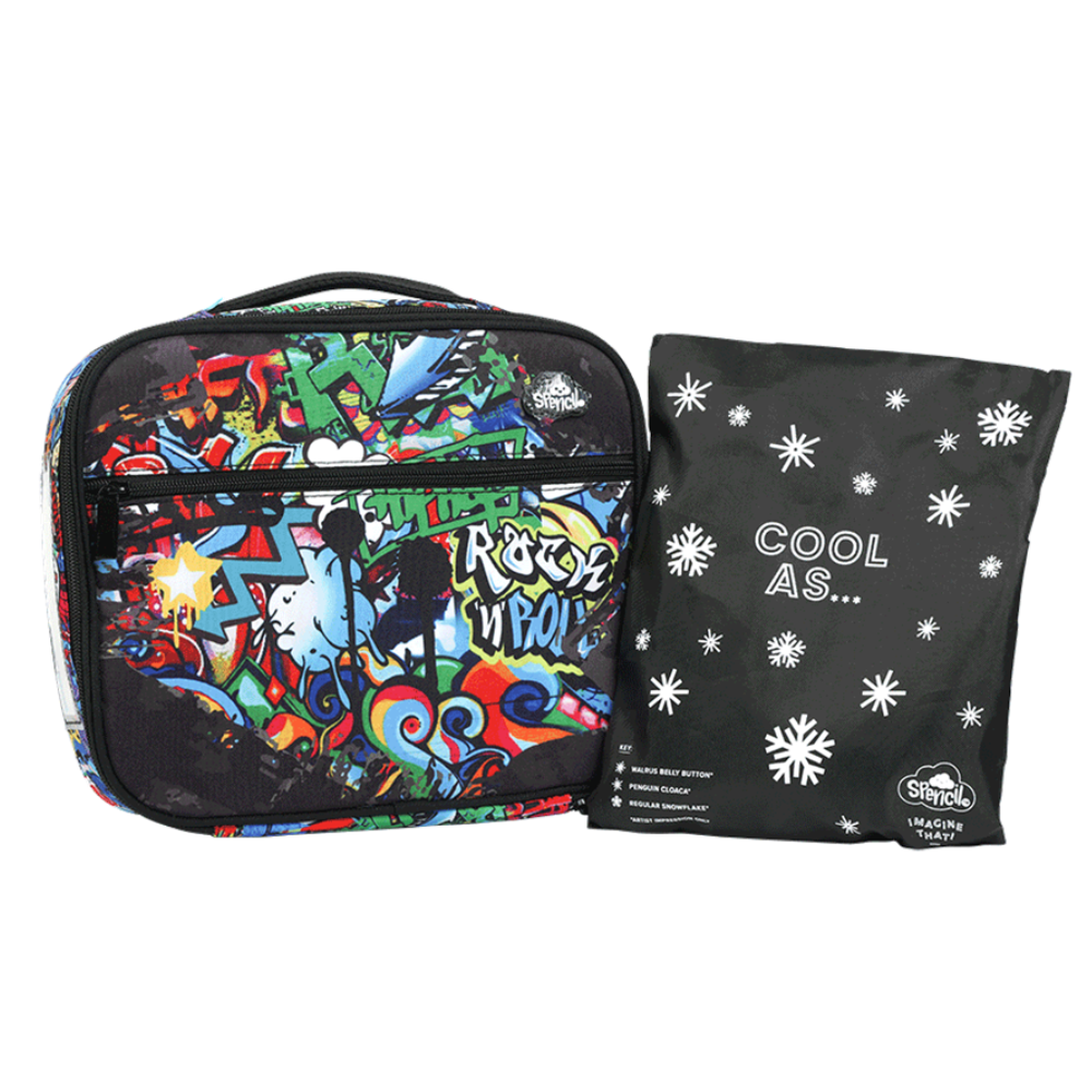 Spencil BIG Cooler Lunch Bag + Chill Pack - Street Art
