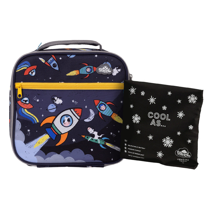 Spencil Little Cooler Lunch Bag + Chill Pack - Over The MOOOn