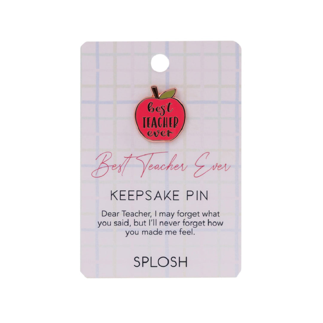 Splosh Best Teacher Keepsake Pin