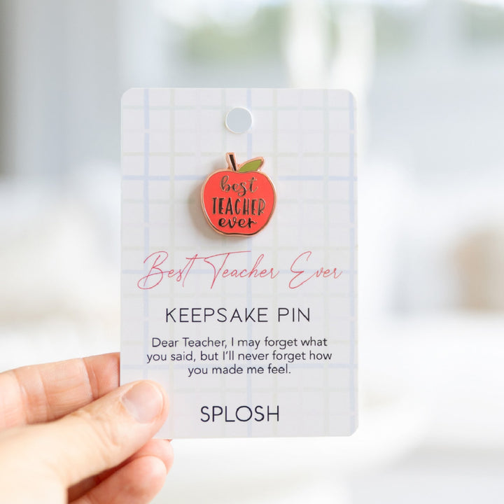 Splosh Best Teacher Keepsake Pin
