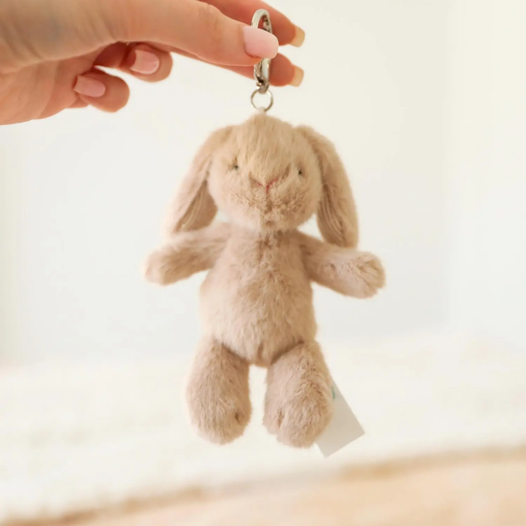Splosh Mary Meyer Soft Bunny Bag Charm - Tan