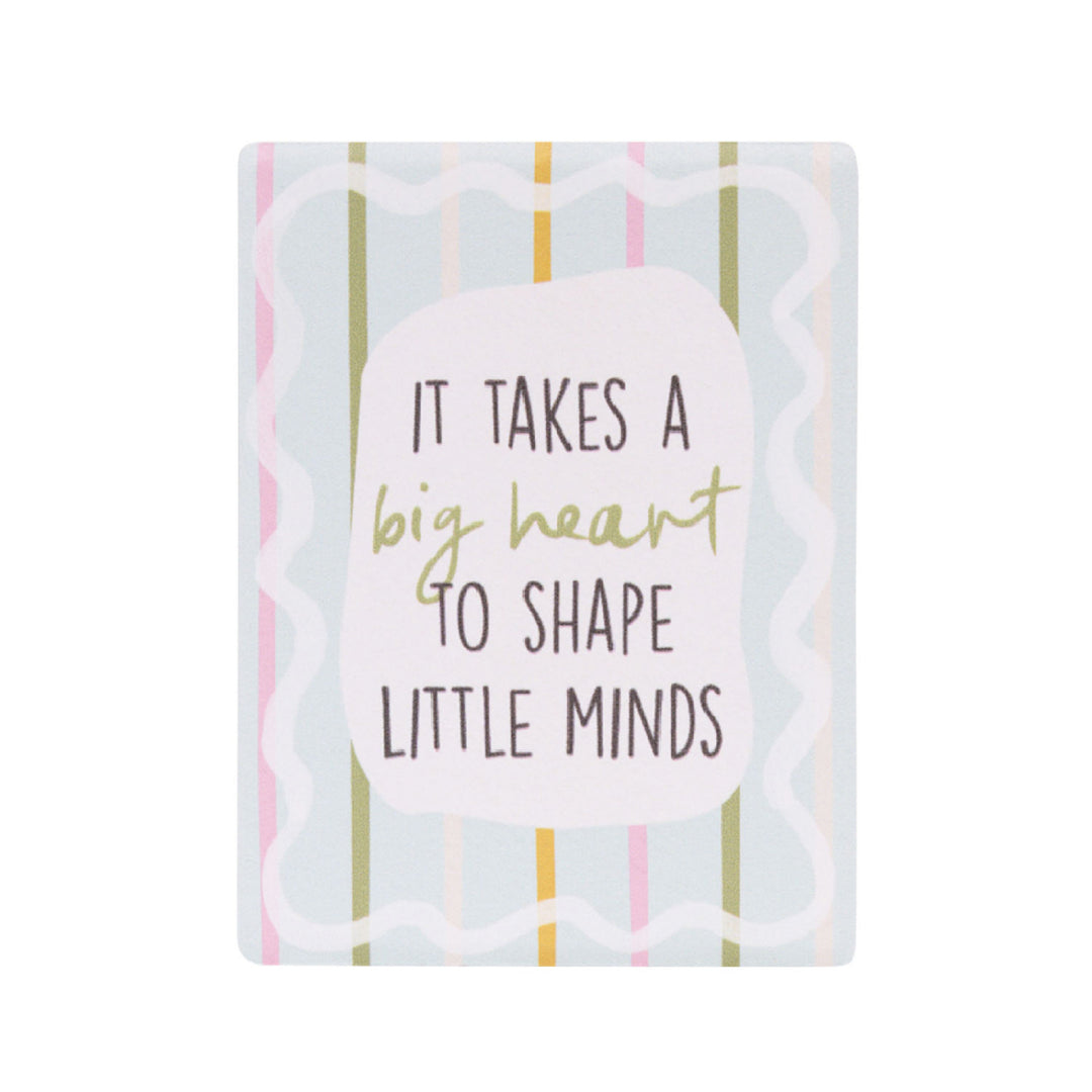Splosh Teacher Big Heart Ceramic Magnet