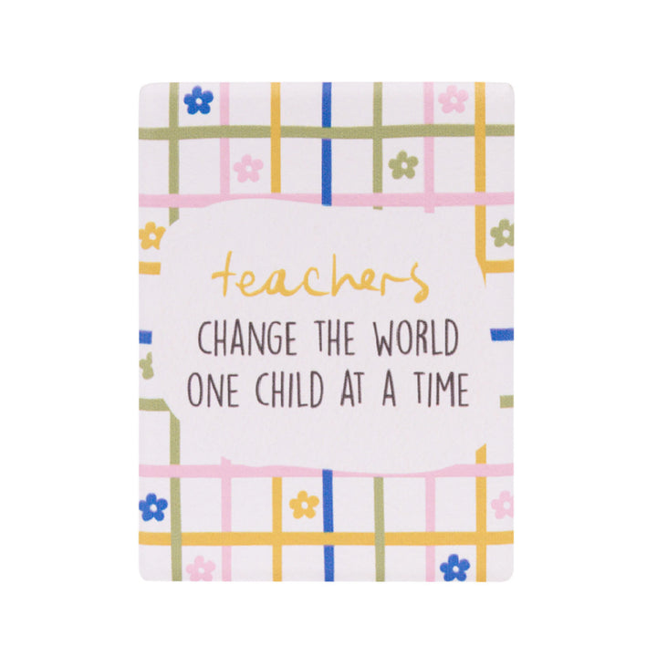Splosh Teacher Change The World Ceramic Magnet