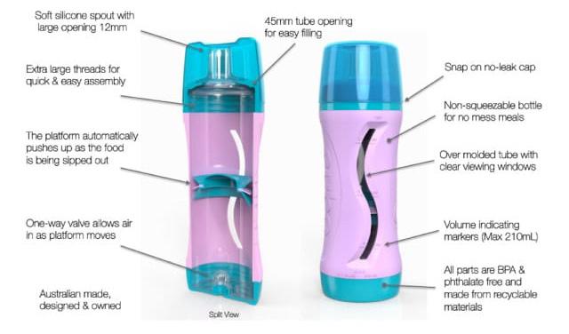 Subo Reusable Food Bottle - Aqua