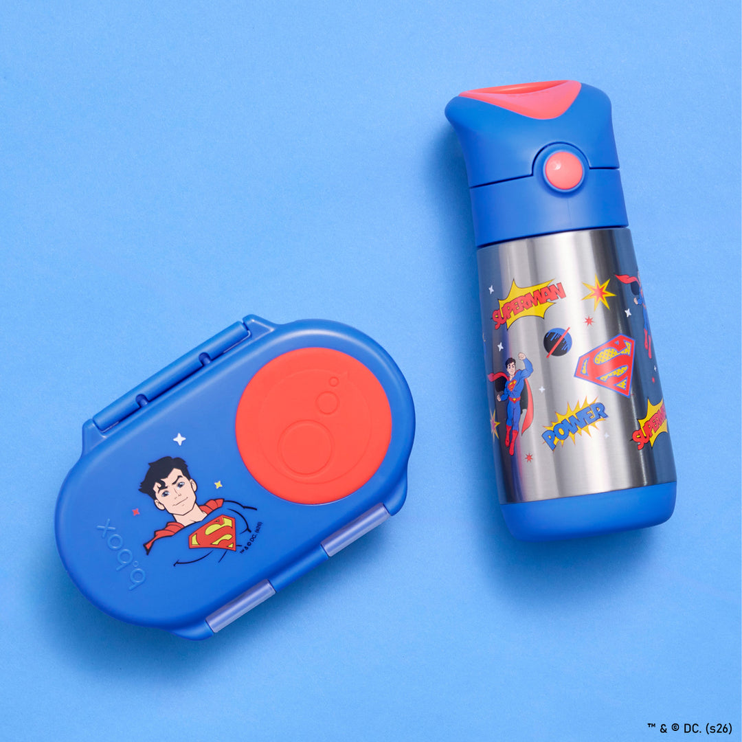 PRE-ORDER - b.box Insulated Drink Bottle 350ml - Superman