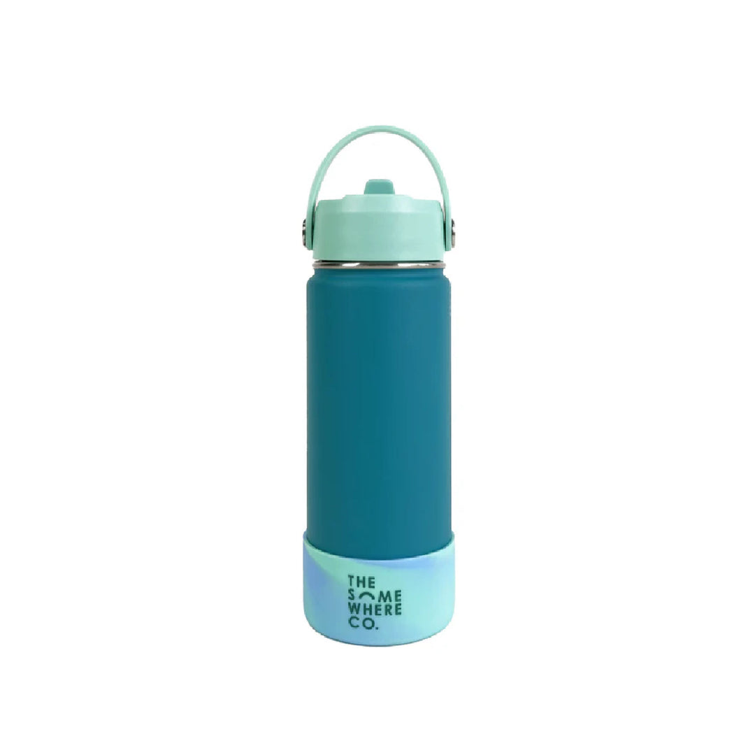 The Somewhere Co. Insulated Drink Bottle - 500ml - Jade Green Swirl