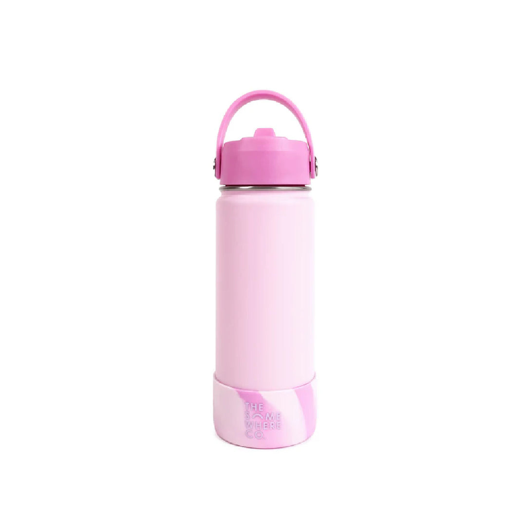 The Somewhere Co. Insulated Drink Bottle - 500ml - Light Pink Swirl