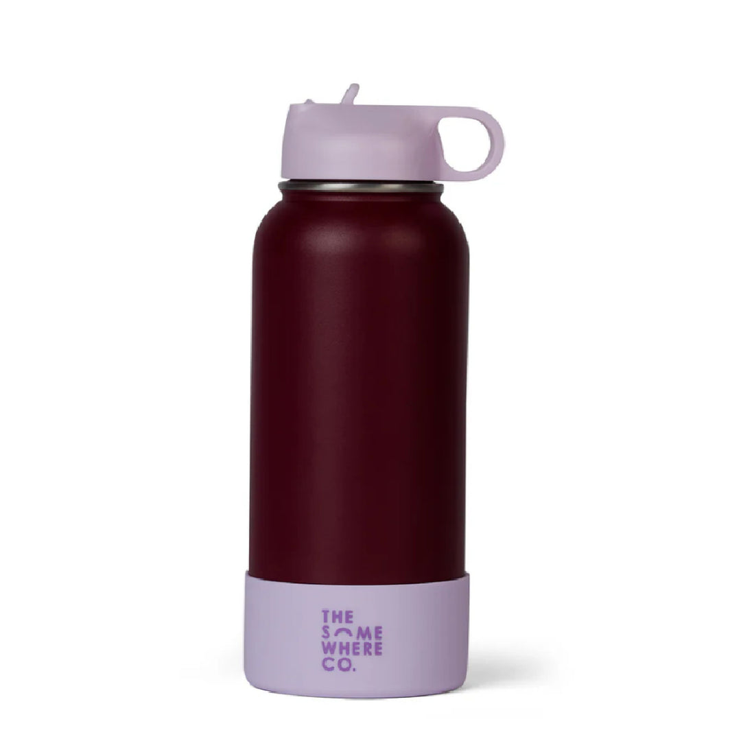 The Somewhere Co. Insulated Drink Bottle - 1L - Crimson