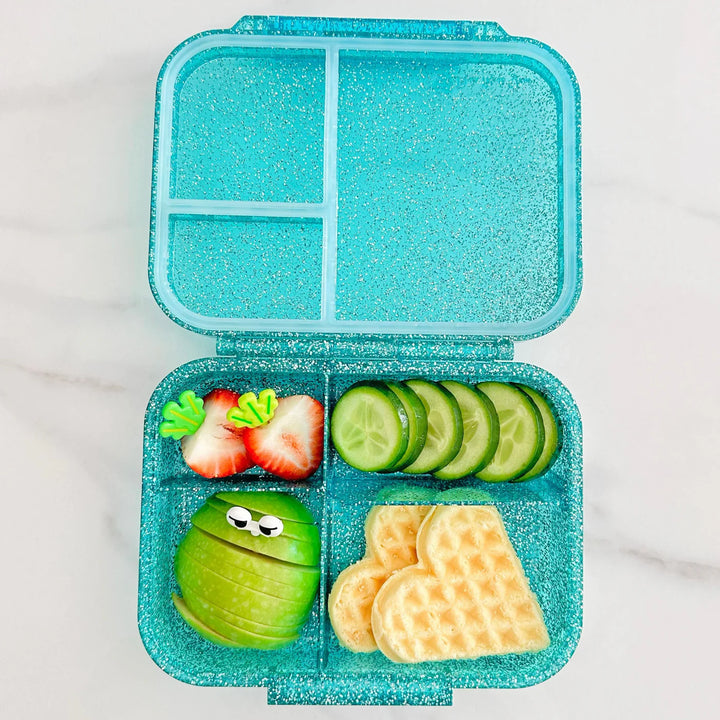 Mum Made Yum MINI Snack Bento Lunch Box - Sparkle Teal