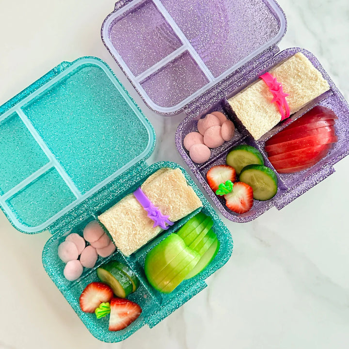 Mum Made Yum MINI Snack Bento Lunch Box - Sparkle Teal