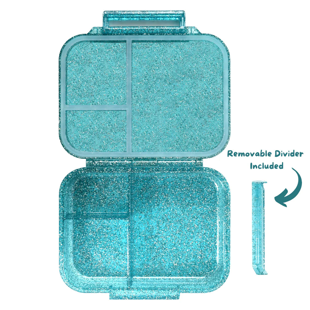 Mum Made Yum MINI Snack Bento Lunch Box - Sparkle Teal