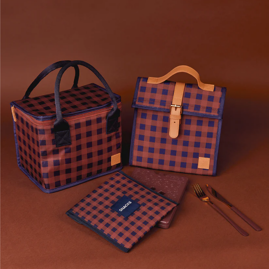 The Somewhere Co. Insulated Lunch Satchel - Chestnut