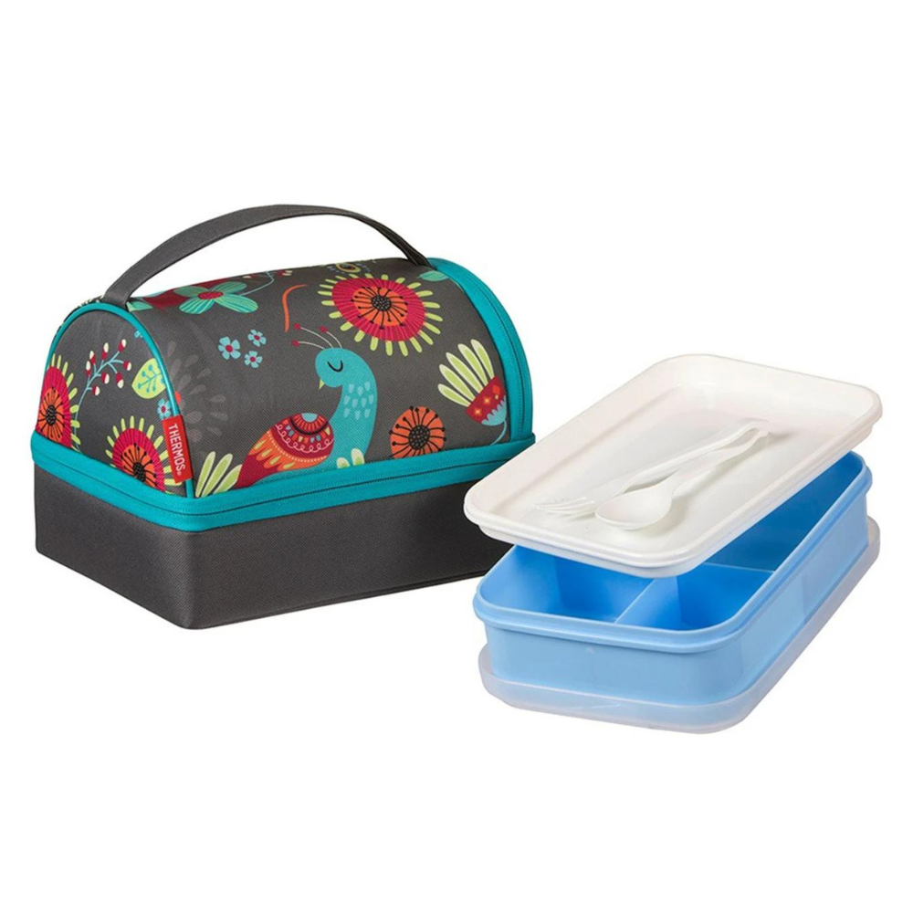 Thermos Raya Lunch Bag & Lunch Box - Colourful Peacock