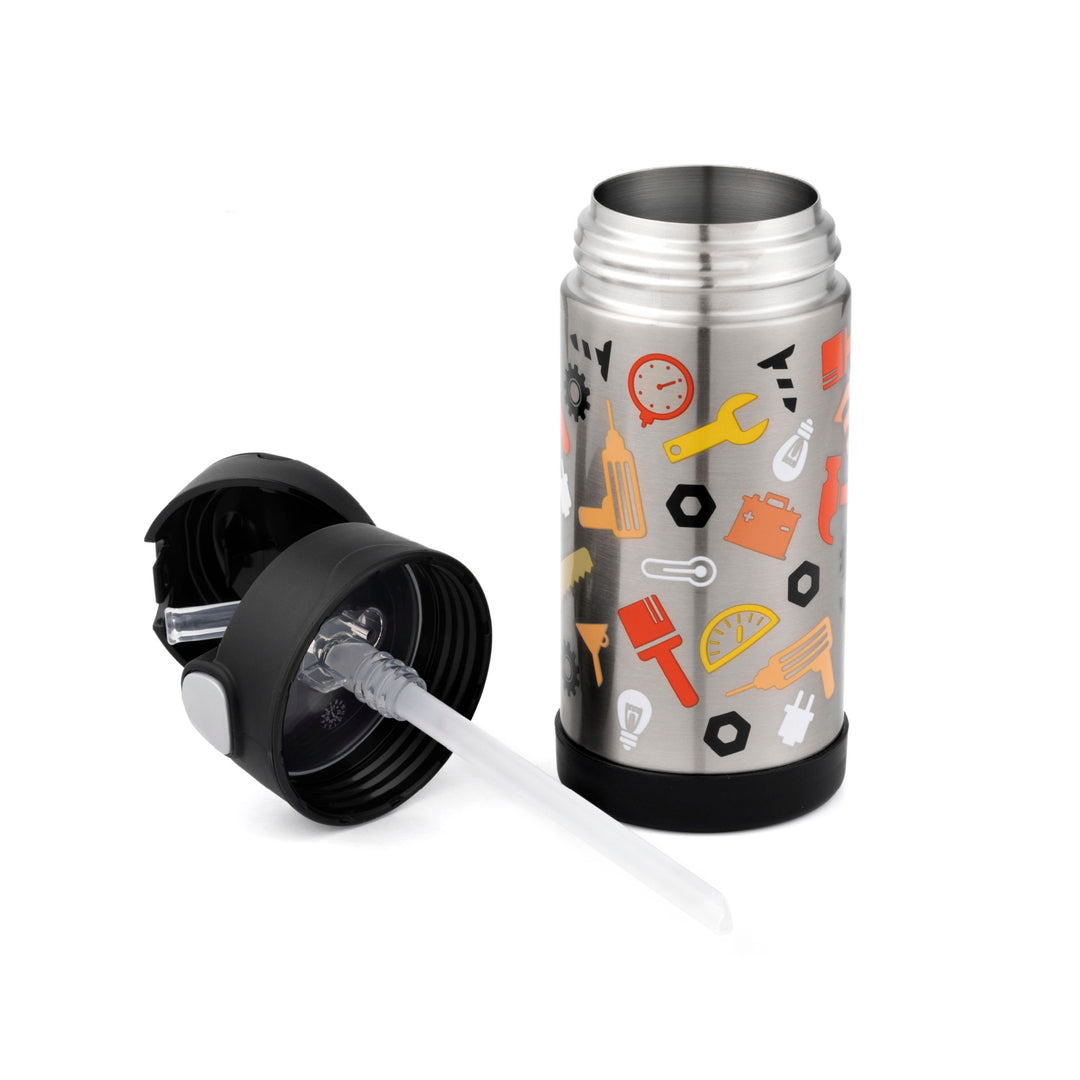 Thermos Funtainer Insulated Drink Bottle - Construction Zone