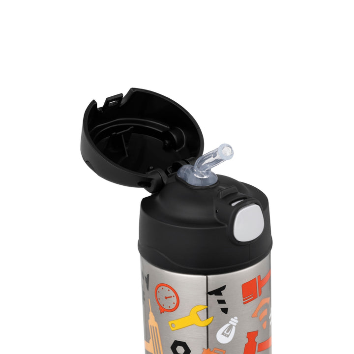 Thermos Funtainer Insulated Drink Bottle - Construction Zone