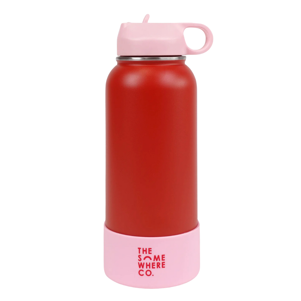 The Somewhere Co. Insulated Drink Bottle - 1L - Cherry