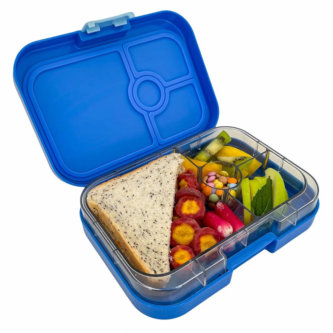 Yumbox Panino 4 Lunch Box - Surf Blue - Dinosaur