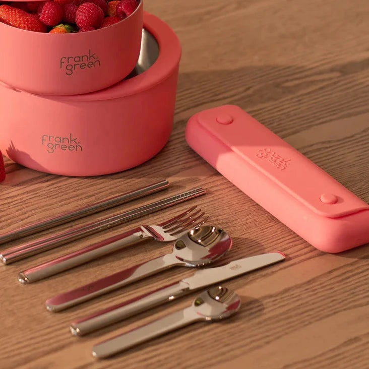 Frank Green 6pc Cutlery Set - Sweet Peach