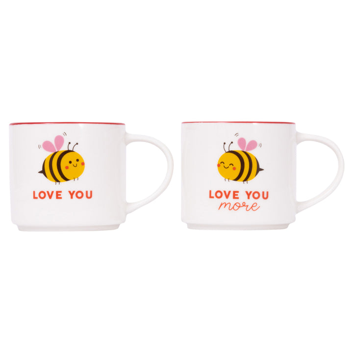 Valentine's Love You Bee Mug Set